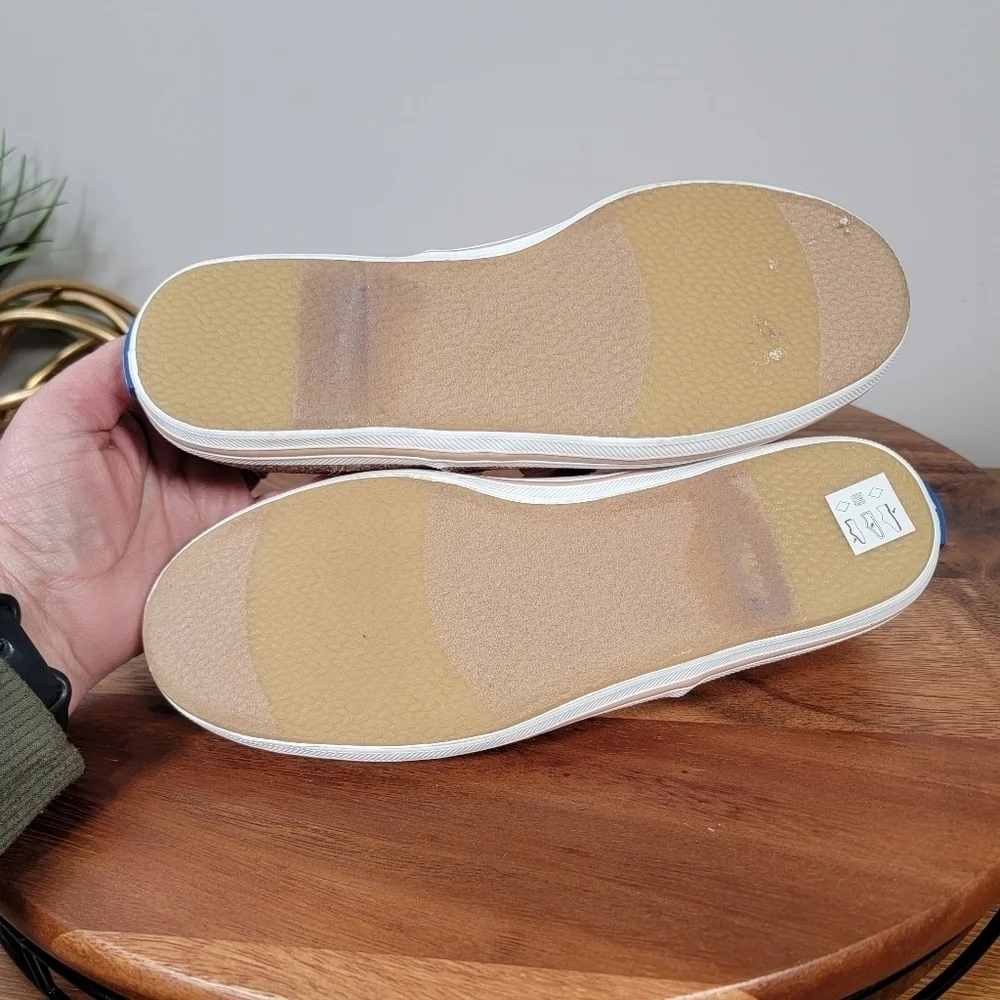 Keds x Kate Spade Champion Glitter Sneakers in Pink / Rose Gold Size 5